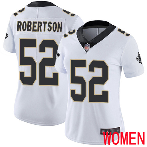New Orleans Saints Limited White Women Craig Robertson Road Jersey NFL Football #52 Vapor Untouchable Jersey->youth nfl jersey->Youth Jersey